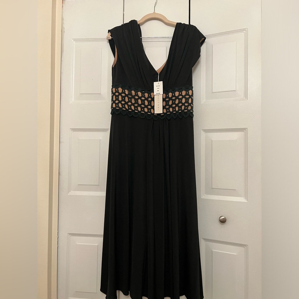 Gina Bacconi Black Midi Dress